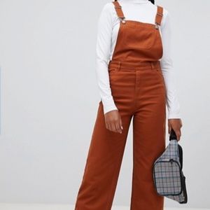 Asos Denim Wide Leg Overalls